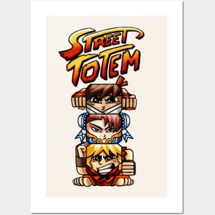 Street totem championship figther game winner you win Posters and Art